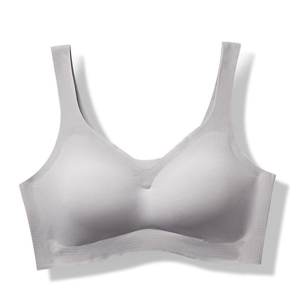 

bras women seamless bra no rims sleep breathable shockproof push up breast underwear solid color padded, Red;black