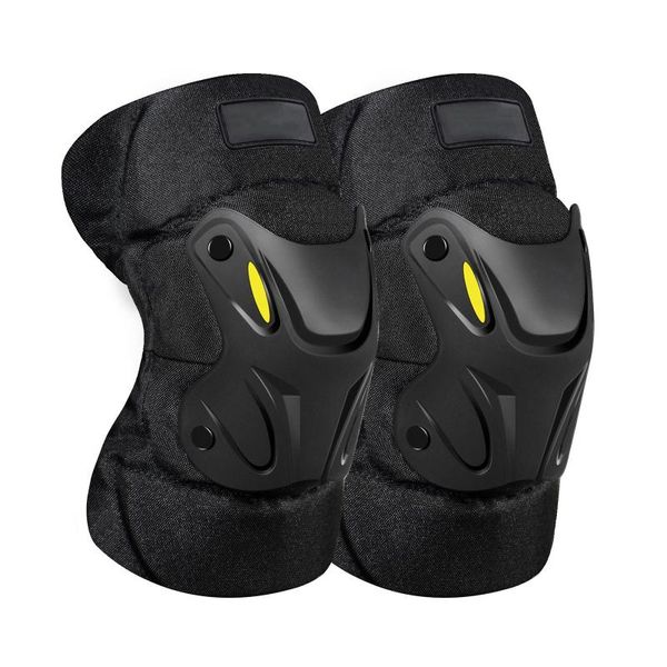 

pair elbow protector cycling pads professional guards cyclists with foam cushion 2 straps & knee, Black;gray