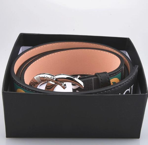 

fashion buckle genuine leather belt width 3.8cm highly quality with box designer men women mens belts, Black;brown