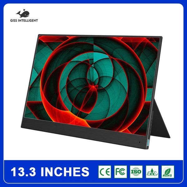 

monitors portable lcd hd monitor 13.3 usb type c -compatible for lapphone,,switch and ps4 gaming