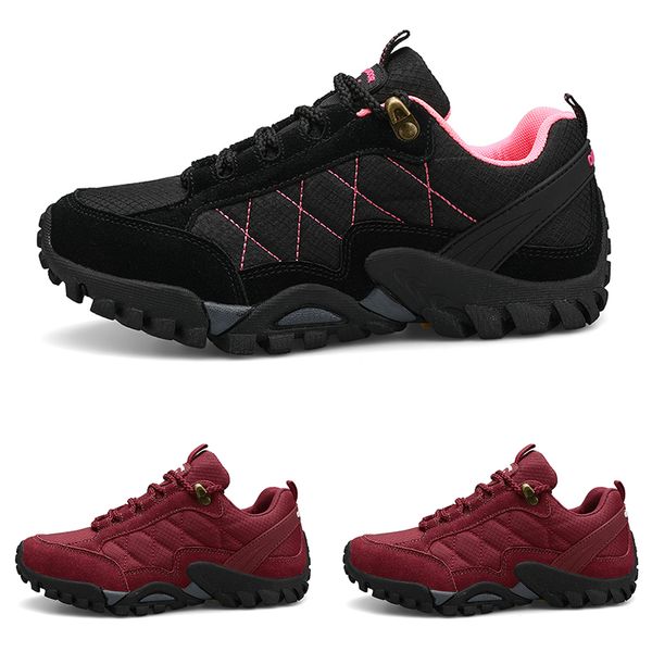 

new arrival black wine red plus velvet type6 lace young gril women lady breathable running shoes low cut designer trainers sports sneaker