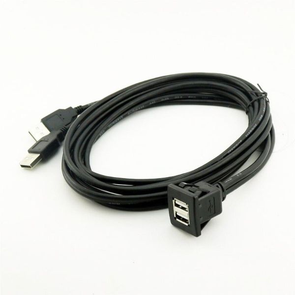 

hubs dual-port usb2.0 male to female waterproof cable car, ship, motorcycle dashboard panel data extension