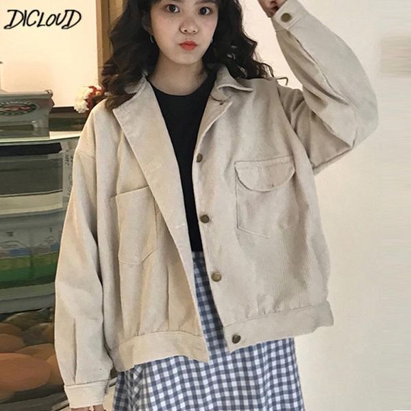 

women's jackets dicloud winter vintage coats women wine red ladies long sleeve short student korean oversized jacket harajuku, Black;brown