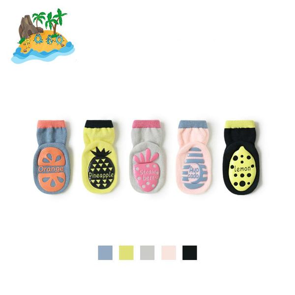 

first walkers winter thick-haired cotton baby girl socks with rubber-soled animal fun toddler indoor born