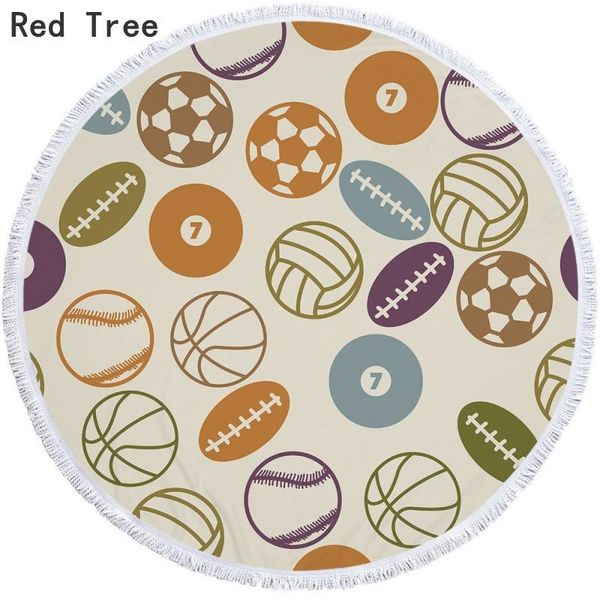 

towel beach with tassel carton soccer ball 3d bath shower for adults 500g microfiber 150cm picnic yoga mat blanket carpet