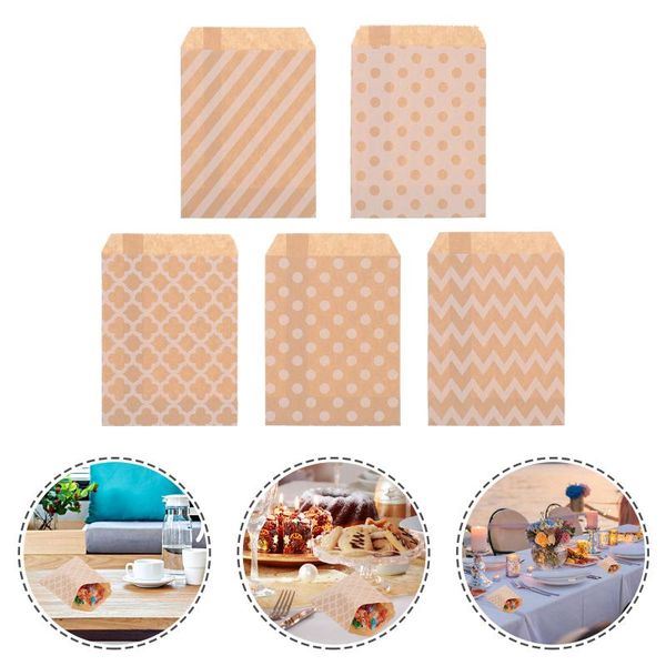 

gift wrap 125pcs creative kraft paper pouches simple candy bags