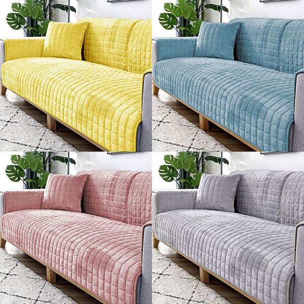 

chair covers 9 colors thicken crystal velvet sofa cover slip resistant slipcover seat european couch towel for living room decor