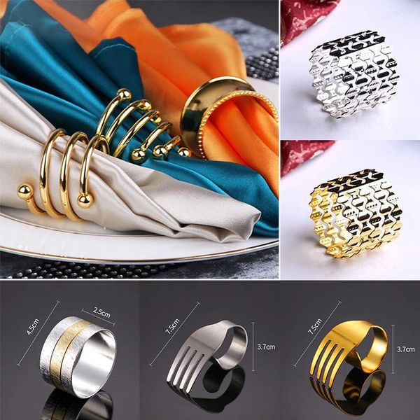 

fashion simple napkin buckle el restaurant banquet decoration western table setting rings
