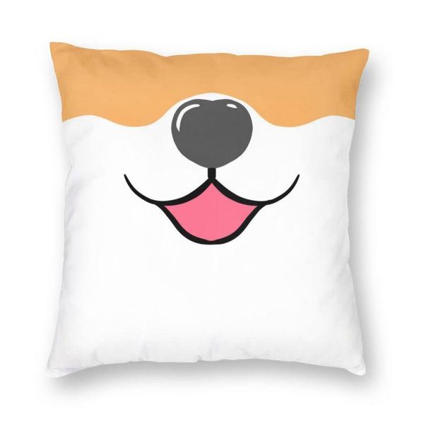 

cushion/decorative pillow cute shiba inu mouth cushion cover 45x45 home decorative print japanese pet dog throw case for car double side