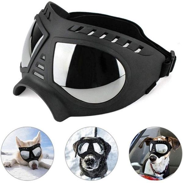 

dog apparel pet goggles glasses for medium and large sunglasses windproof snowproof outdoor driving riding accessories