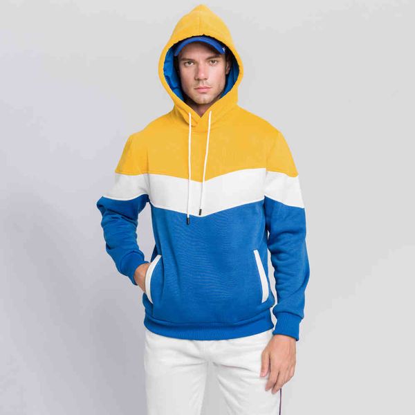 

tracksuit Male sports with hoodie couple colorblock contrast fashion hoodies manga long sport pullovers tops, Gray