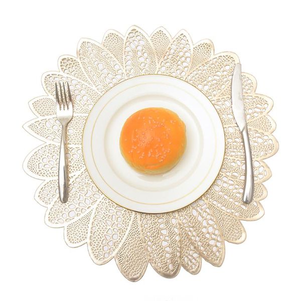 

hollow placemats heat-insulating antiskid desk table mat tea cup pads for home restaurant ornament mats &