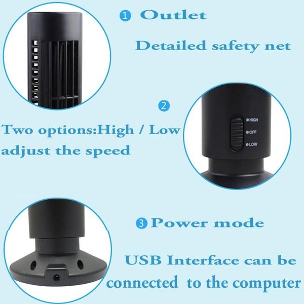 

electric fans y98b usb lappc mini no leaf air conditioner cooling cool desk tower fan bladeless