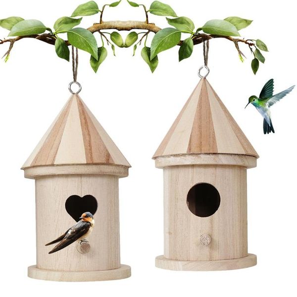 

children's diy bird house nest outdoor hanging feeder kids crafts for outdoors garden home decoration 4o valuable cages