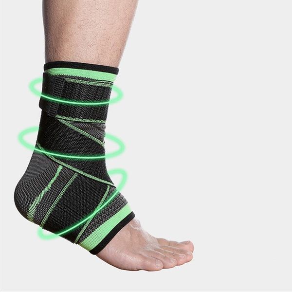 

sport ankle support elastic high protect nylon sports equipment safety running basketball brace football, Blue;black