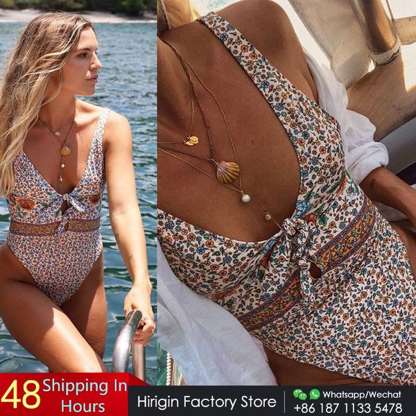 

one-piece suits cute bandage flower one piece swimsuit 2021 women swimwear push up padded bathing suit beachwear backless swimming