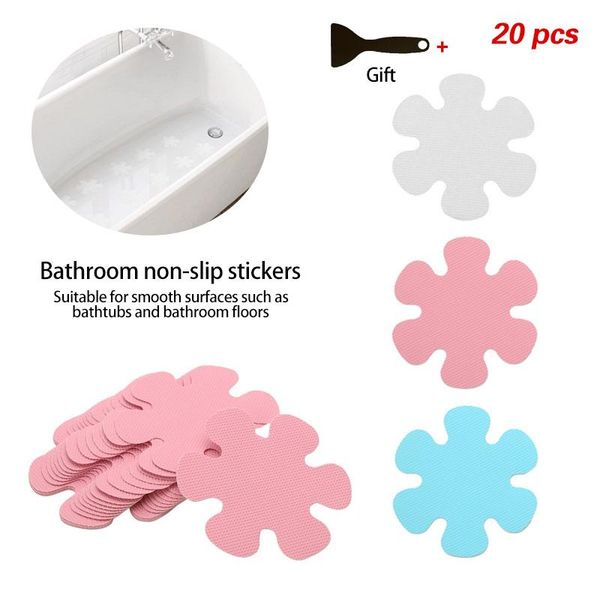 

flower anti-slip decals stickers adhesive bath tub mat shower treads applique mats