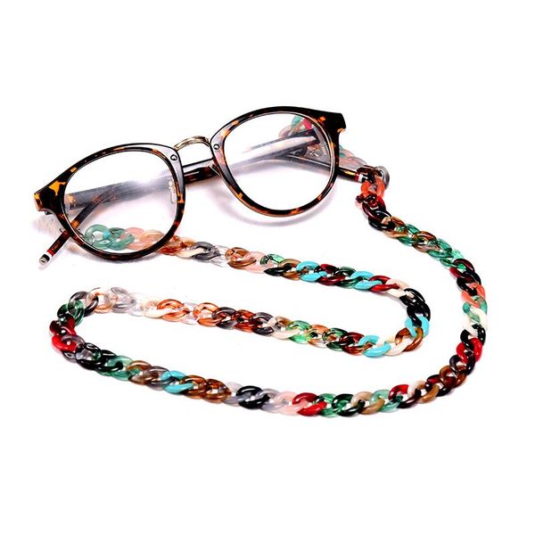 

sunglasses frames moon girl 72cm acrylic chain women anti slip reading eyewears ribbon clip mask holder neck strap lanyard drop, Silver