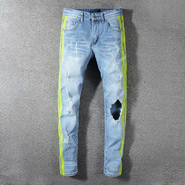 

rock revival jeans mens ripped skinny jean shorts brand p distressed jean wolf, Blue