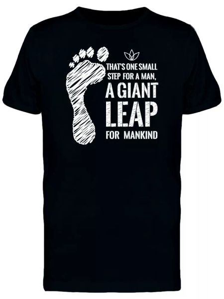 

A Giant Leap For Mankind Men's Tee -Image by Shutterstock, White;black