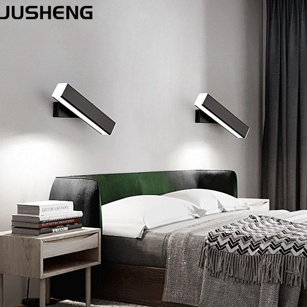

wall lamp nordic black & white led lights with rotated beam angle decor modern el stair in bedroom bedside