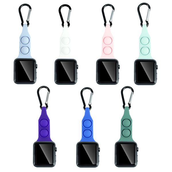 

nurse pop strap for apple watch iwatch series 7 6 5 4 3 silicone sport metal easy hang hook 38/42/41/45mm