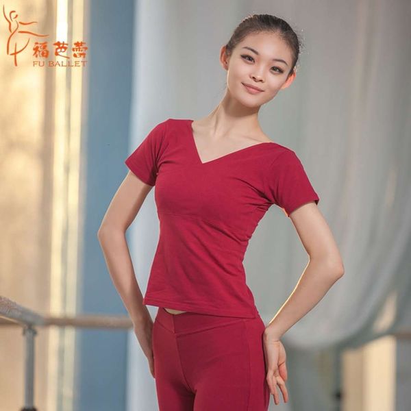 

short sleeve v-neck figure yoga women's aerobics latin dance dress square dress, Gray