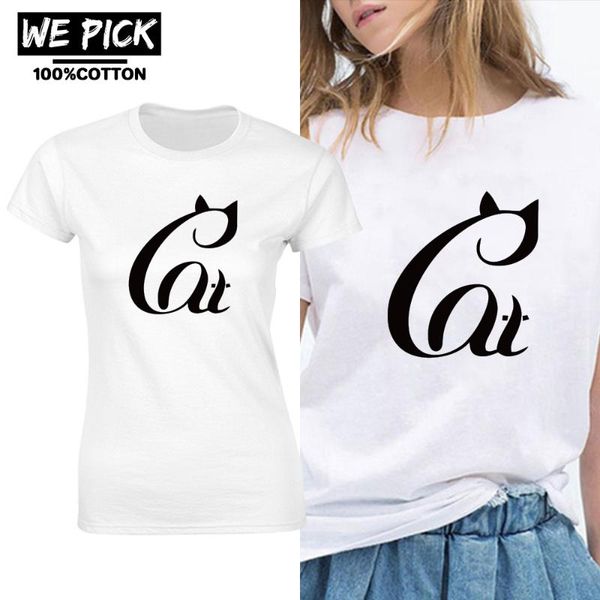 

women's t-shirt harajuku gt pattern t shirts simple leisure 100% cotton women all-match print graphic round neck short sle, White