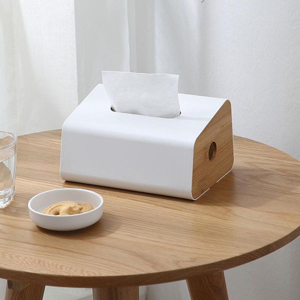

tissue boxes & napkins wooden box holder case home car container towel multi function storage table decoration accessories