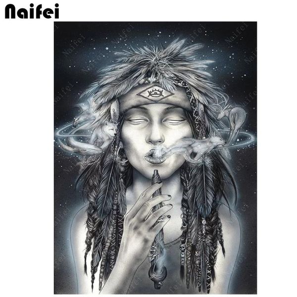 

diamond painting spirit world shaman art 5d mosaic pictures handmade diy cross stitch kits embroidery