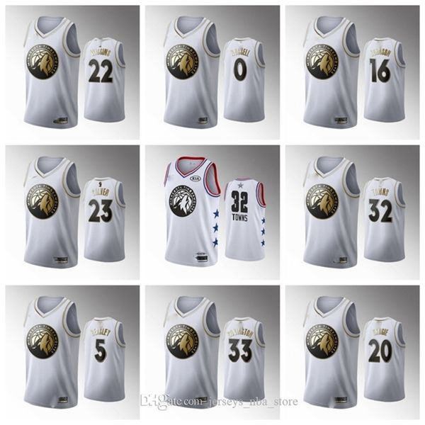 

Minnesota\rTimberwolves\rMen D'Angelo Russell White Basketball Jersey Malik Beasley Towns Jarrett Culver Jake Layman Covington, Color5