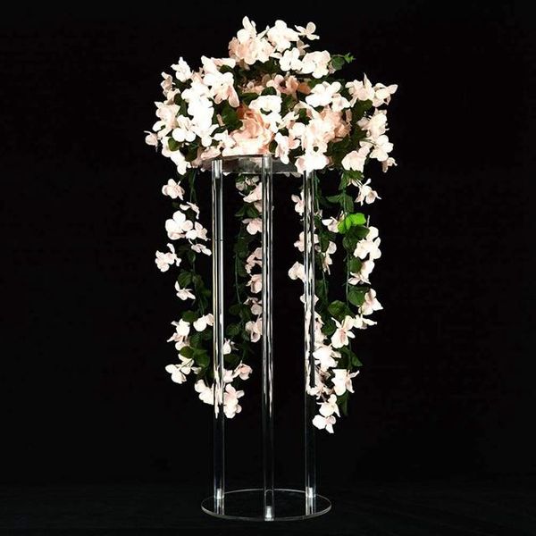 

15pcs)80cm tall decorative wedding columns pillars acrylic clear flower stands bouquet decorations centerpiece vase vases