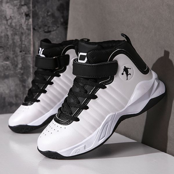 

new thi sole soft boys basketball shoes non-slip children sport shoes outdoor boys basketball sneakers rubber kids gym shoes, Black;red