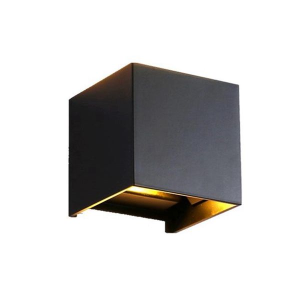 

wall lamps dc12v 6w led lamp surface mounted cube light red green blue white color up and down outdoor bracket waterproof