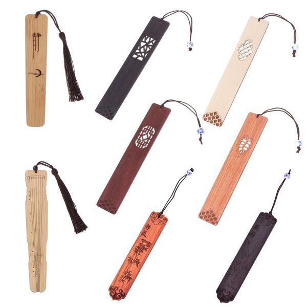 

bookmark 1pc retro chinese style bookmarks ebony sandalwood wood quality, exquisitely carved high-quality stationery