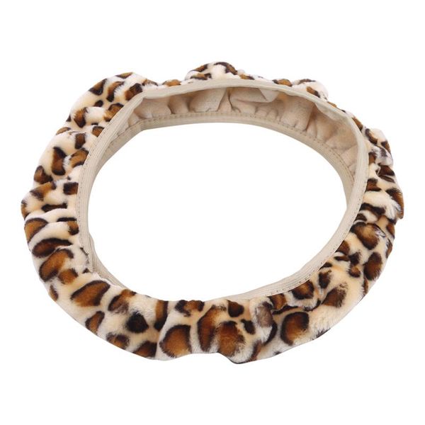 

steering wheel covers for auto car cover leopard tan to match warm&soft car-styling