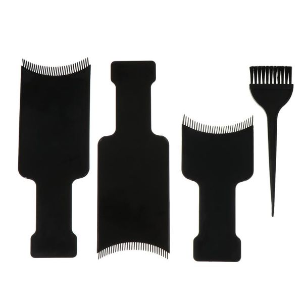 

hair brushes 4pcs highlighting board brush set dying boards coloring, Silver