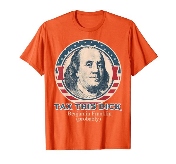 

republican libertarian tax this dick benjamin franklin t-shirt, White;black