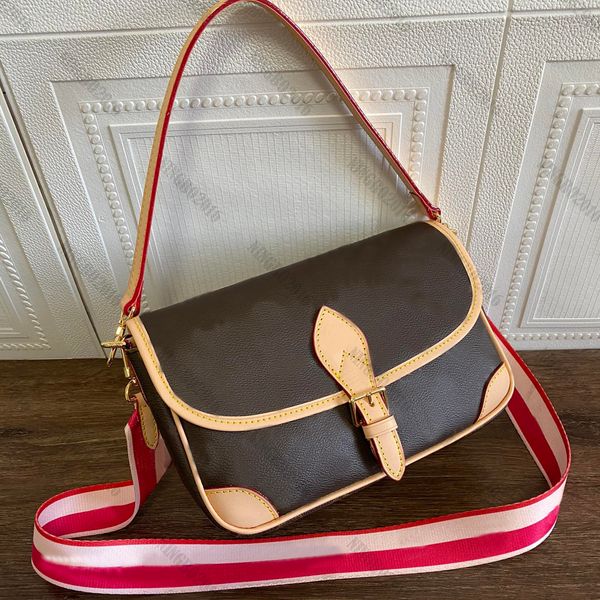 

fashion cross body designer underarm bag luxurious handbag removable wide jacquard letter floral shoulder strap leather bags large capacity