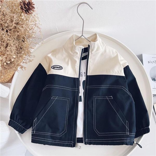 

jackets boys spring autumn outerwear 2021 children casual cotton coat clothes for baby 2 to 8 years kids fashion jacket toddler outfits, Blue;gray