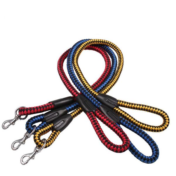 

fashion nylon dog leash double layer super fiber high tenacity firm pet for medium and big pets accessories collars & leashes