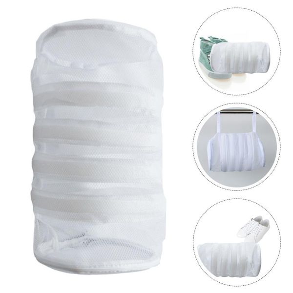

1pc reusable sneaker laundry bag shoes wash mesh with zipper bags