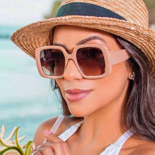 

2021 new fashion vintage large frame square sunglass women brand digner trendy sunglass men retro shad femininex3eh, White;black