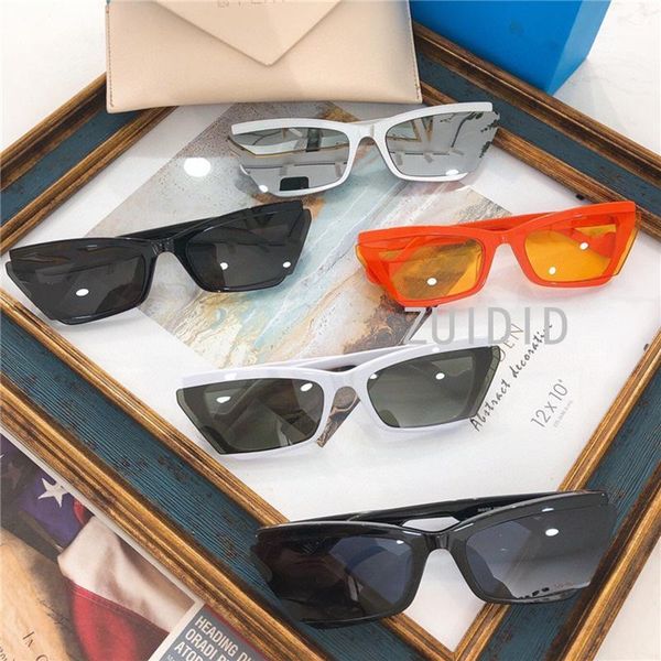 

sunglasses 2021 fashion trend unique shape punk eyewear hip hop style eyeglasses women men personality cat eye uv400, White;black