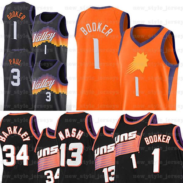 

devin 1 booker chris 3 paul basketball jersey charles 34 barkley steve 13 nash deandre 22 ayton ncaa retro mitchell & ness jerseys z10, Black;red