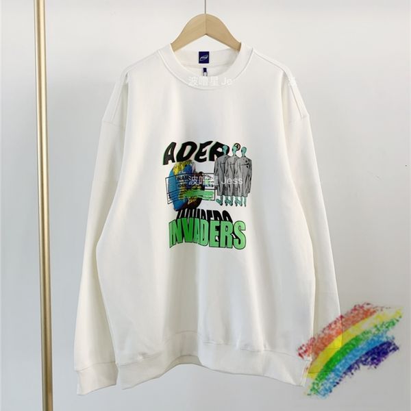 

korean crewneck sweatshirts men women 1 pullover loose hoodie, Black