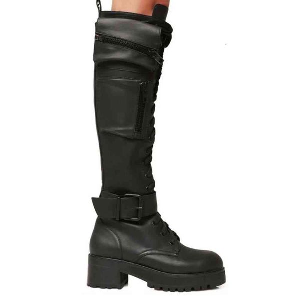 

dress shoes arrivals design shoes of the female brand buckles cross-strapped cross-bundle zipper women's knee boots 5s9y, Black