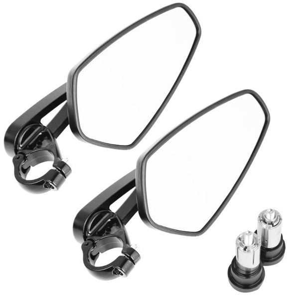 

motorcycle mirrors 7/8" 22mm bar end rear view for most h onda y amaha k awasaki s uzuki cafe racer