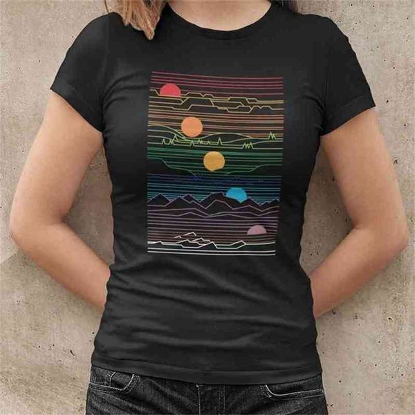 

sunrise funny print women loose tee cotton summer t-shirt woman shirts fashion casual kawaii tshirt 210512, White