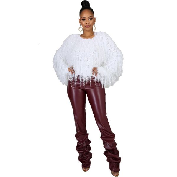 

9017# casual women's dresses pu leather pants, Black;gray